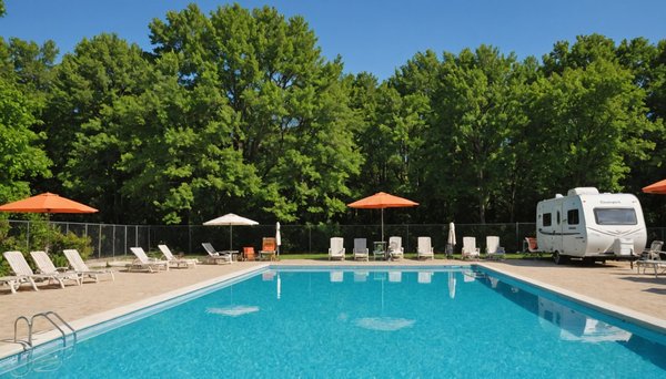 Profitez d'un camping avec piscine chauffée en gironde